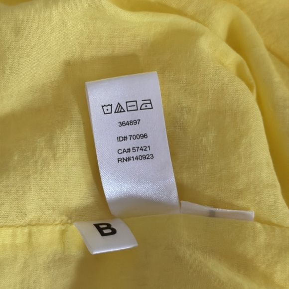 Ann Taylor LOFT yellow eyelet sleeveless dress size 14 excellent condition - Picture 5 of 5